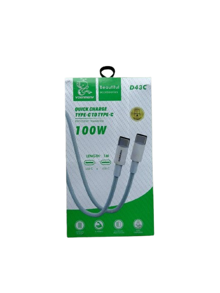100W Type C to Type C Powerful Cable